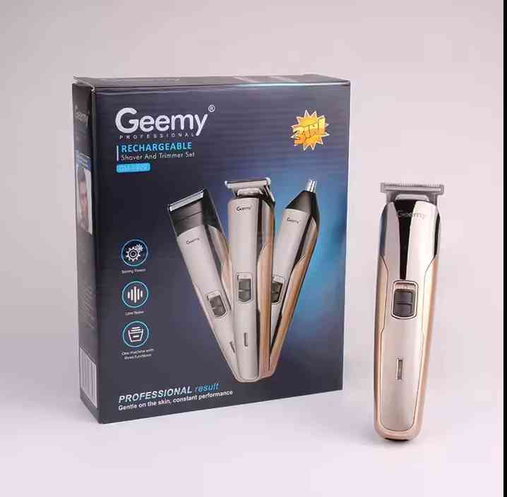 GM-6659 Rechargeable Hair Trimmer - 3 In 1